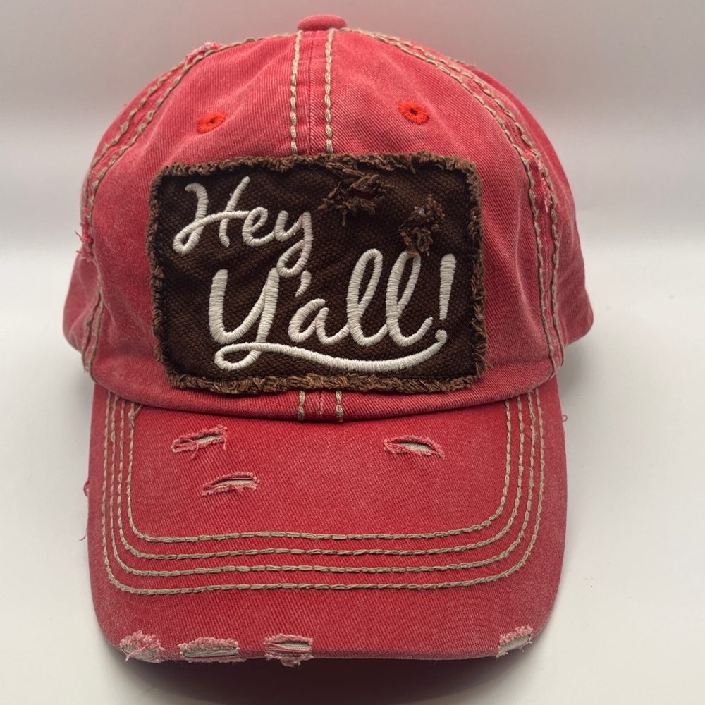 Hey Y’all! Distressed Cap